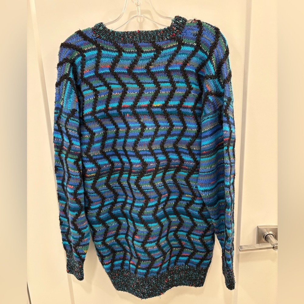 Vintage Lee Andersen Roymar Knit Alpaca Coogi Style Sweater Size Large - Picture 9 of 15